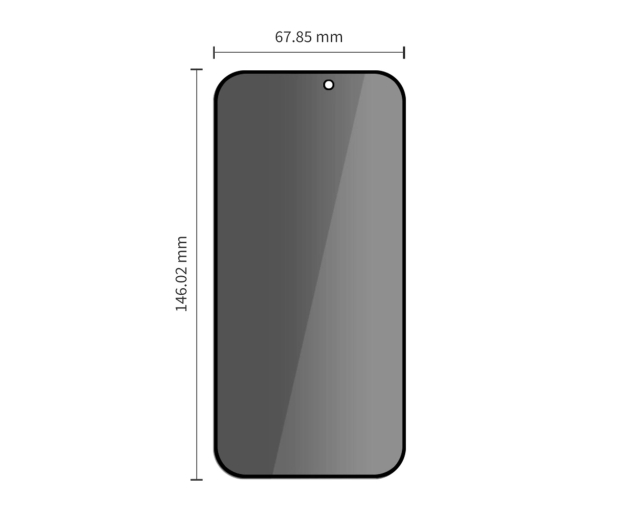 Tech-Protect Szkło Prywatyzujące Glass Spy+ 2-Pack Do Iphone 18 Pro - 1586928 - zdjęcie 2